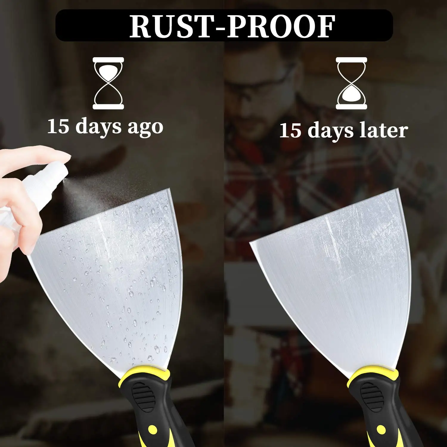 Putty Knife Scraper LiTuiLi 6 Inch Skimming Blade Painting Finishing Filling Spatula Plastering Stainless Steel Construction Tools
