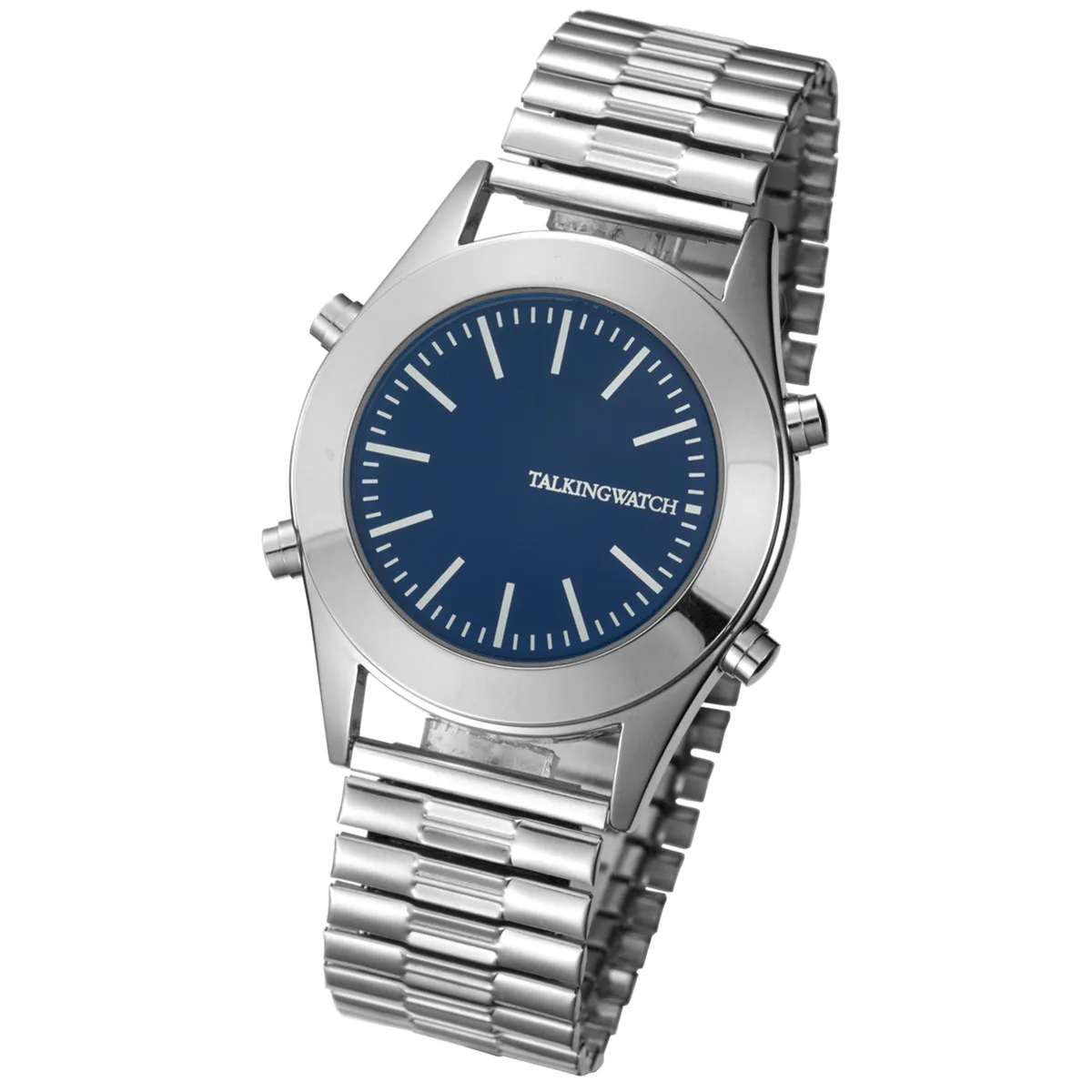 VISIONU Nergo Orologio parlante in spagnolo per non vedenti, bambini, e anziani, sport elettronici parlare orologi Gatget regalo (829TS-GRN), Nero, Verde, striscia