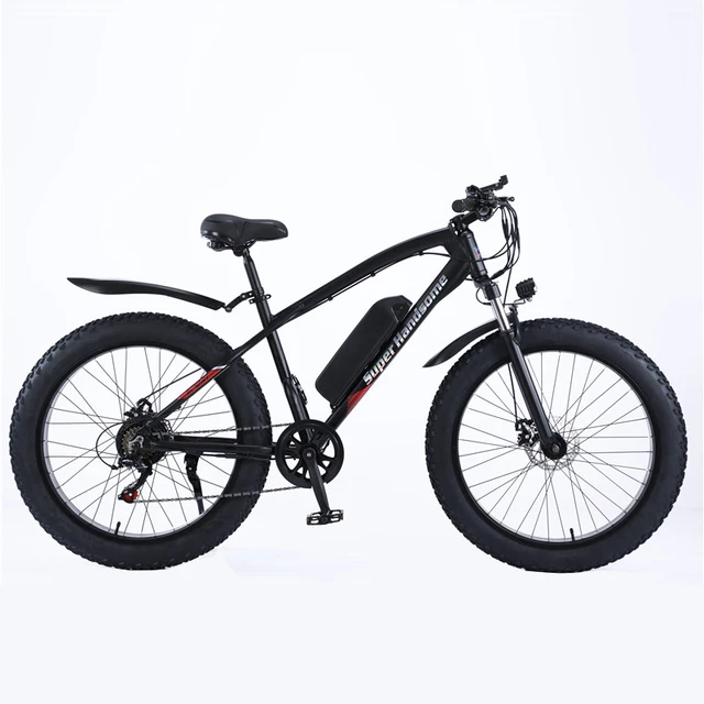 26 Inch Bicycle 48V Electric Bike 350W 4.0 Fat Tire 500W Electric Bicycle Men's Mountain Bike 750W Snow Ebike Lithium Battery 4