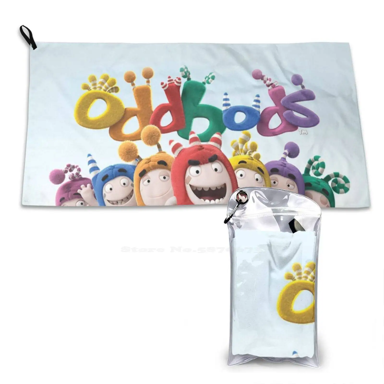 Sixod Oddbods Tv Animation 2020 Microfiber Quick Dry Towel Beach Towel Cartoon 2021 Kids Cover Series