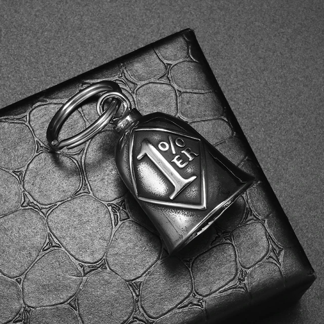 Portachiavi A Campana Con Ali D'Angelo - Design Retrò Punk Per Moto E Chiavi - Foto 2