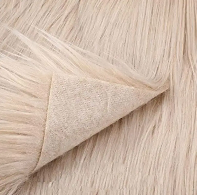 Fur Fabric Artificial Solid Color Plush Soft for Handmade Skirts Clothing Bags Hats Trims DIY