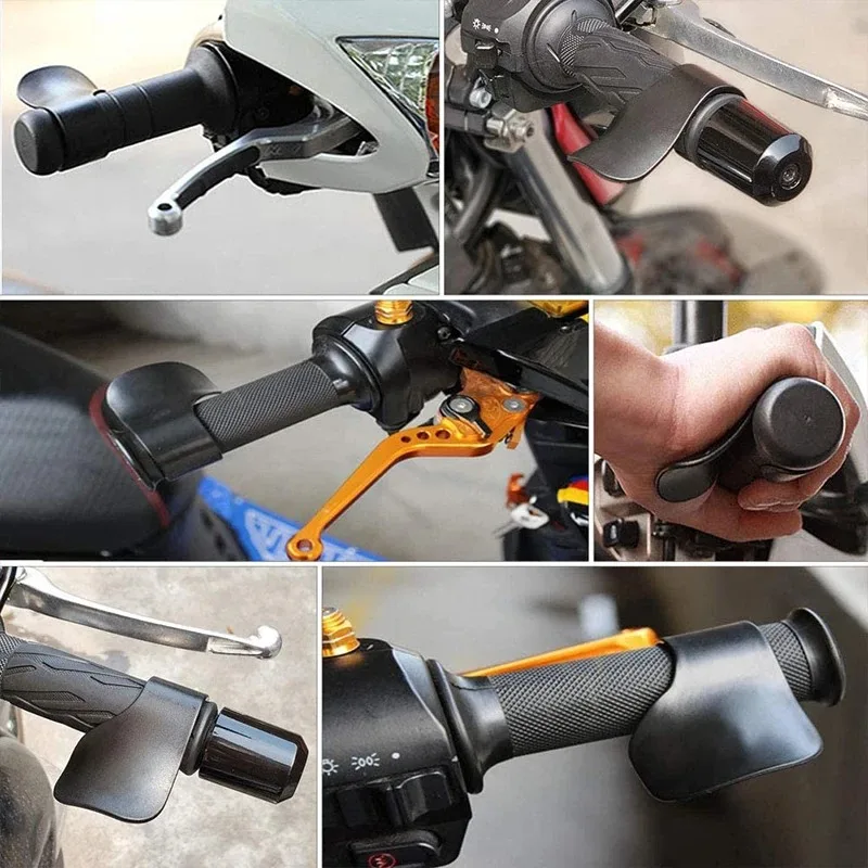 Universal Motorcycle Accelerator Assist Grips Cruise Control Handlebars Assistant Clips Hand Rest Moto Equipments Accessories