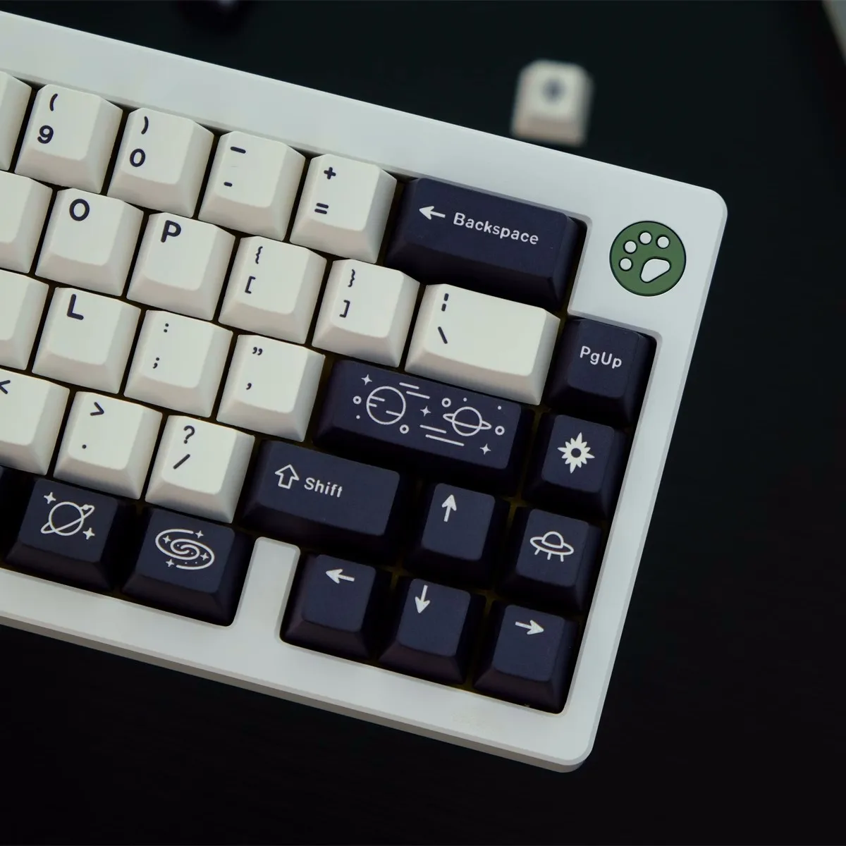 Gmk Galaxy Branco Keycaps Perfil Cereja Pbt Sublimação de Corante Keycap Interruptor mx 61 64 68 75 87 104 911 Chaves - Imagem 5