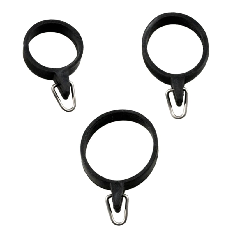 

10 Pcs Fishing Rod Hook Keeper Elastic Rubber Rings Metal Holder Lure Baits Holder Hook Keeper Fishing Supplies Dropship