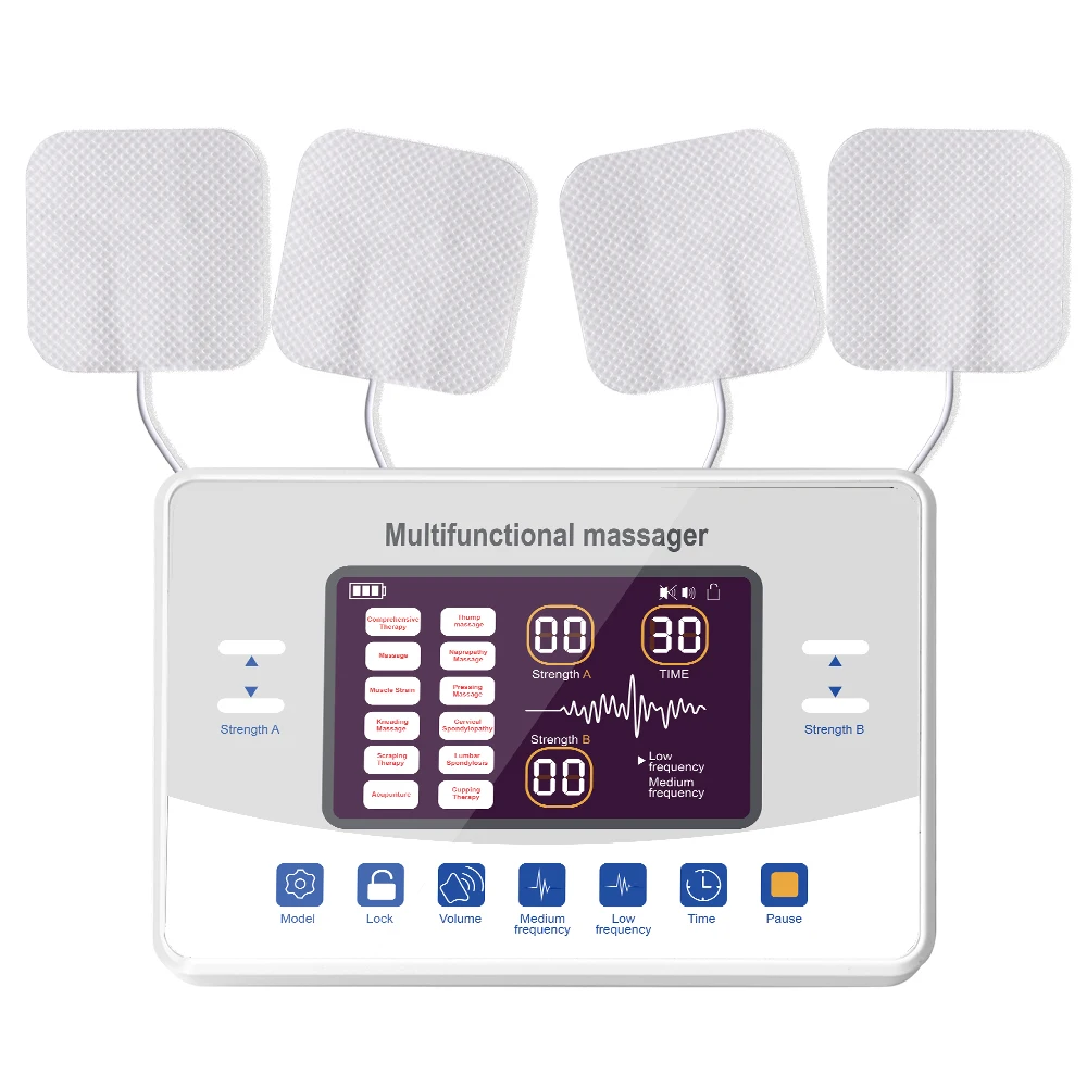 6出力EMS　チャネルパルス　多機能　ボディマッサージ　EMS mmn 低周波治療器 多機能マッサージ EMS 疲労回復 神経痛 筋肉痛