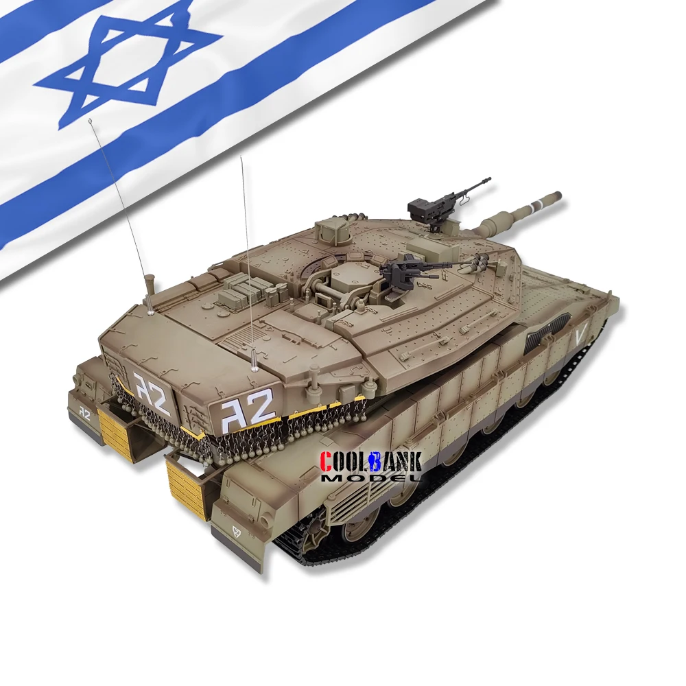 2024 NEW 1:16 Henglong RC Tank 3958 Merkava launch Metal Track Oversized adult electric military Model Boy Toy Car Gift 2