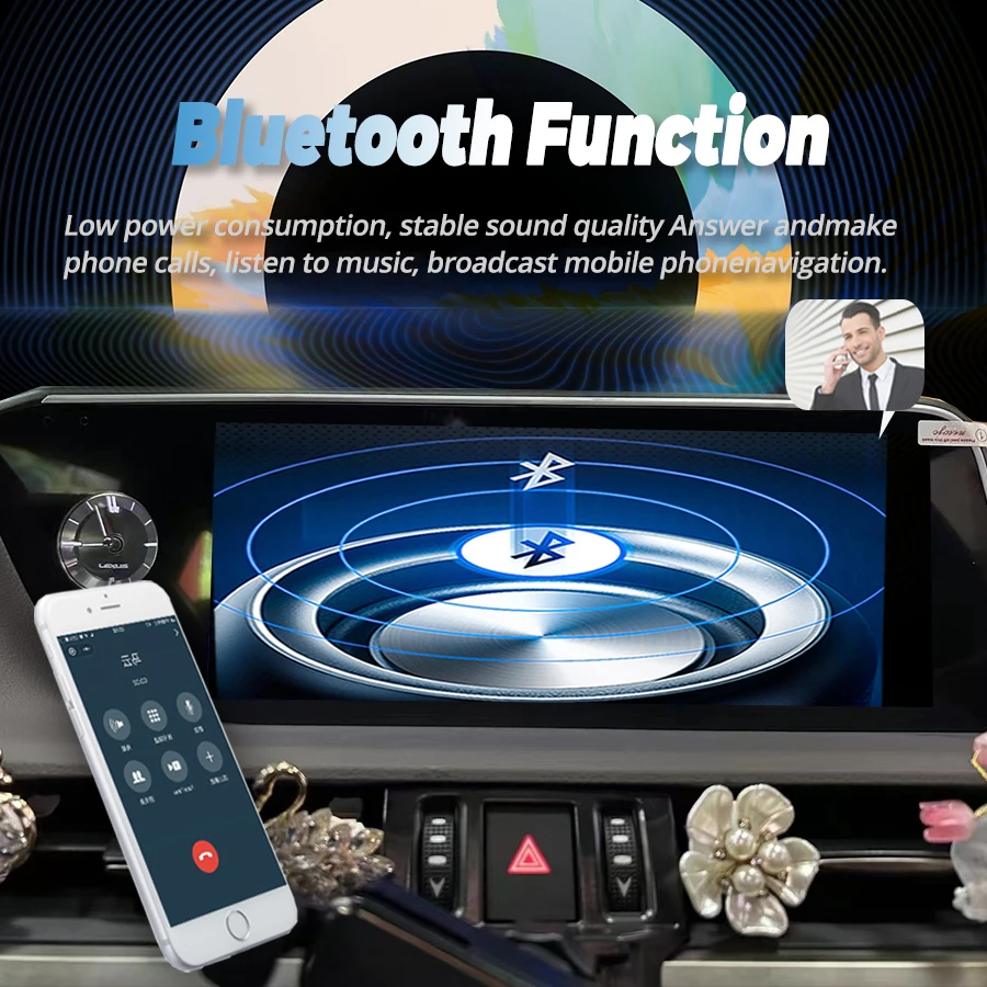 10,25 "Android 14 Radio inalámbrica para coche CarPlay para Lexus UX UX200 UX250h Multimedia WiFi 4G navegación GPS pantalla estéreo 5