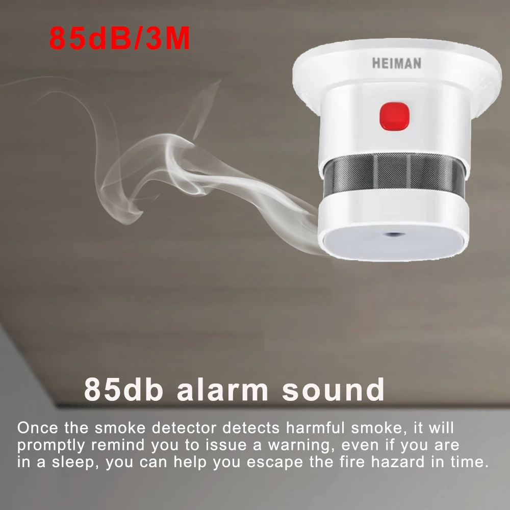 Powerful Zigbee Smoke Detector With 3 Year Battery Safety