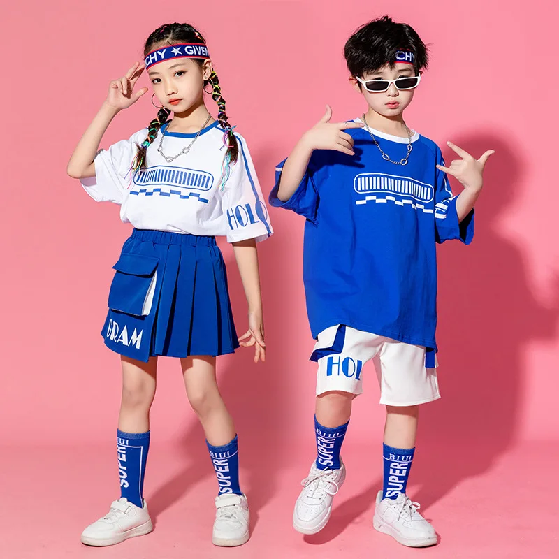 

Kids Hip Hop Purple T-shirt Street Dance Camouflage Cargo Shorts Boys Summer Clothes Sets Girls Streetwear Child Jazz Costumes