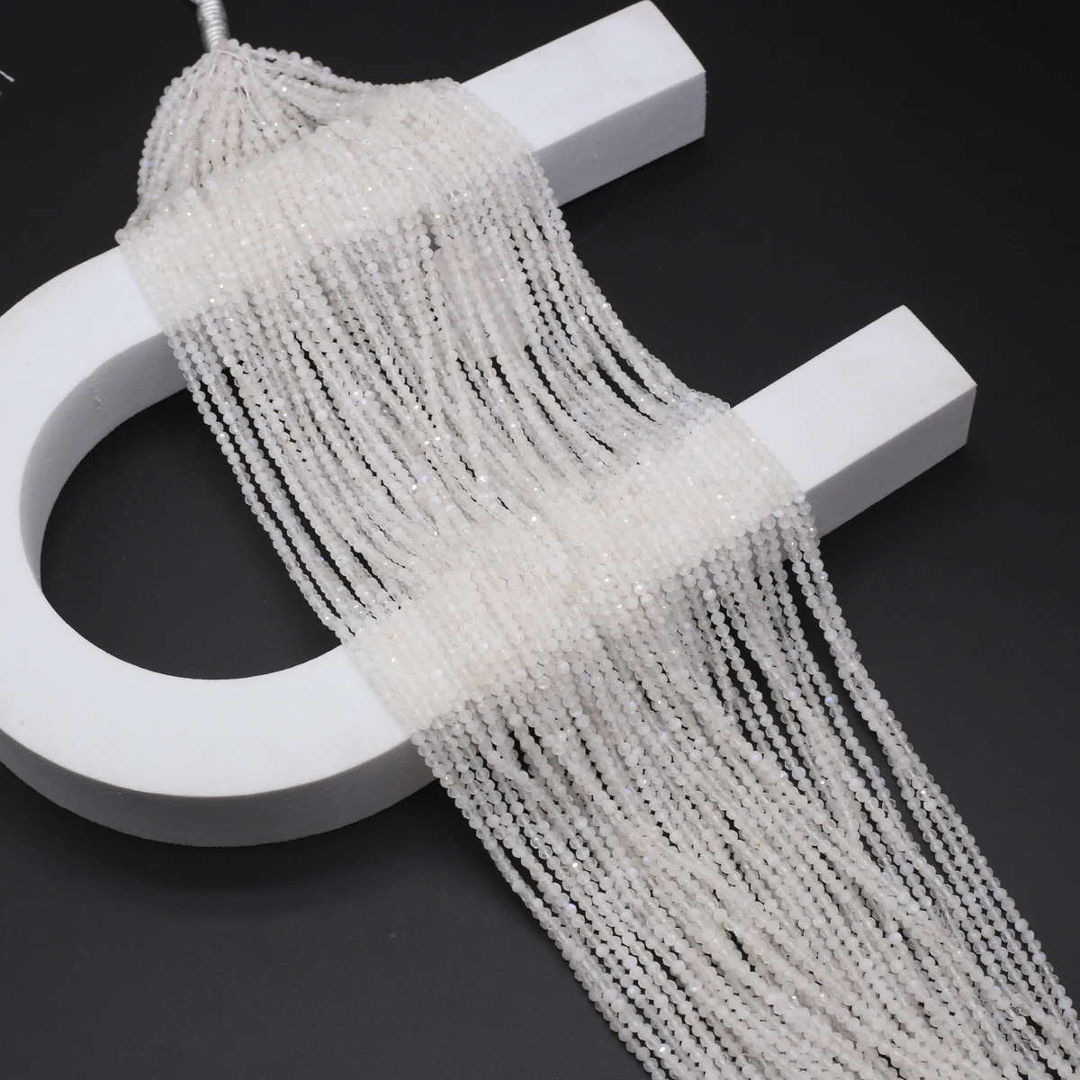 5 Strings Wholesale 3A Natural Clear Quartz Loose Spacing Beaded Jewelry Making DIY Necklaces Bracelet Earrings Accessories