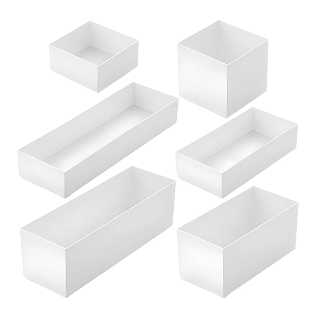 

6pcs Plastic Drawer Organizers Kitchen Drawer Organizer Cutlery Chopsticks Storage Box