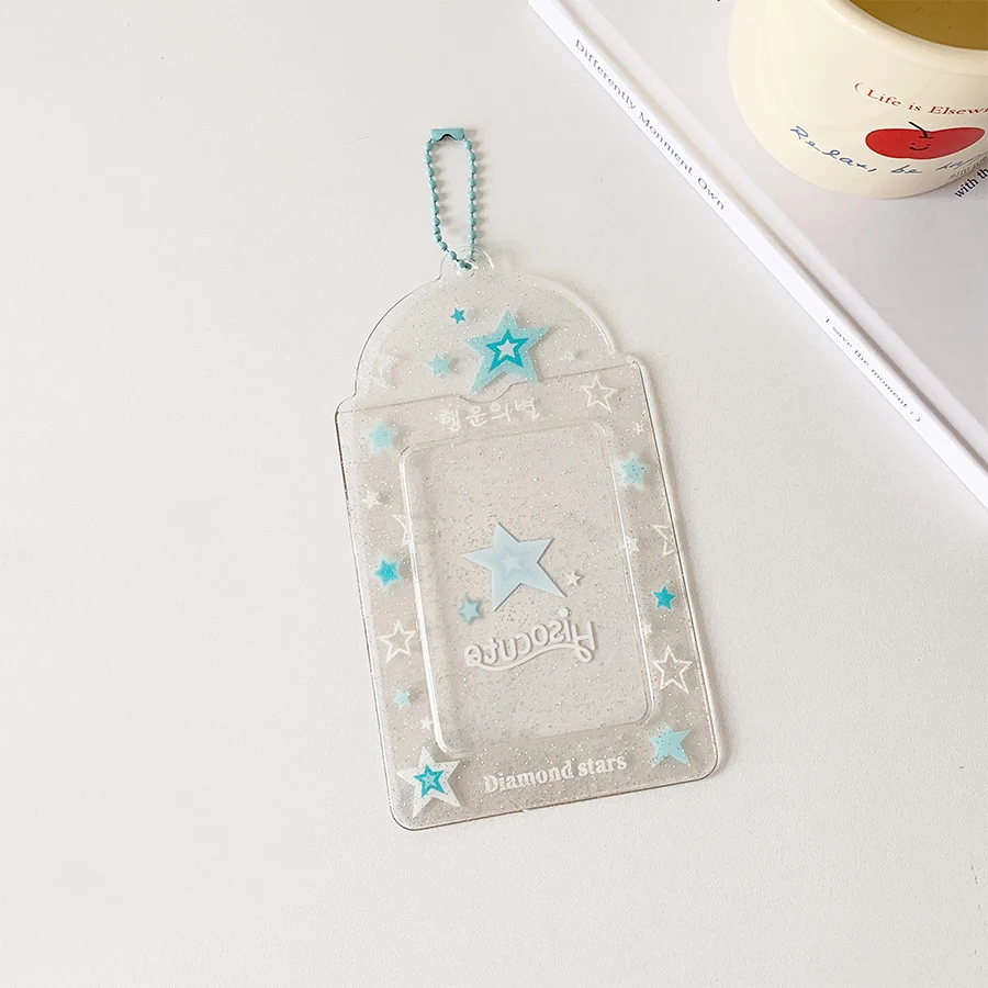 Kpop Photocard حامل المفاتيح Y2K حامل بطاقة الصور...