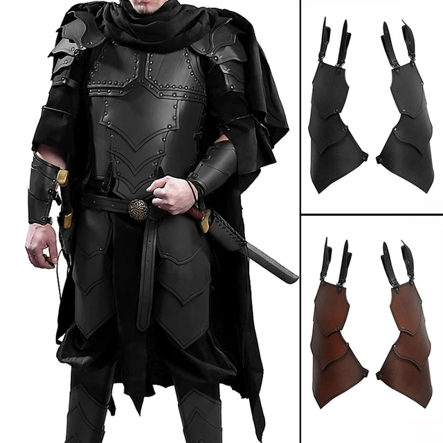 Medieval Viking Cosplay Costume Leather Body Armor Cuirass Knight Warrior  Ranger Black Scale Coat Jerkin Larp Outfit For Adult - AliExpress