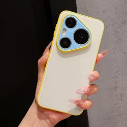 Candy Hit Color Glossy Shockproof Case with Dopamine Camera Protection for Huawei Mate 60 Pro+ (Antique White)