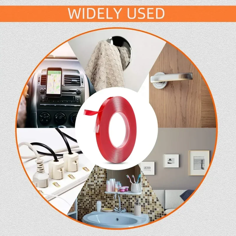 Ultra Strong Waterproof Transparent Adhesive Tape - No Residue & High Viscosity