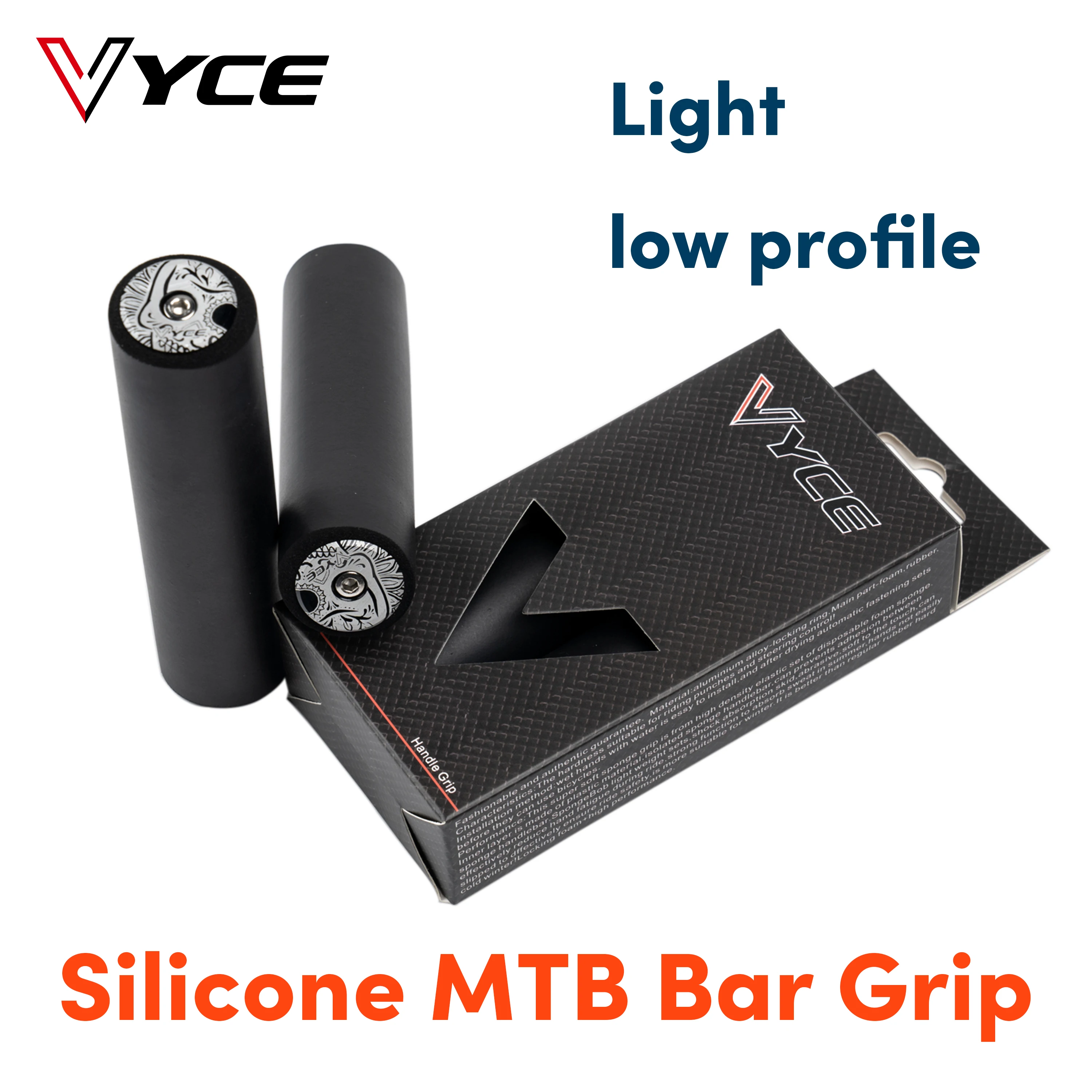 

VYCE-Silicone Bicycle Grips, MTB Handlebar Cover, Anti-Slip, Mountain Road Bike, Cycling