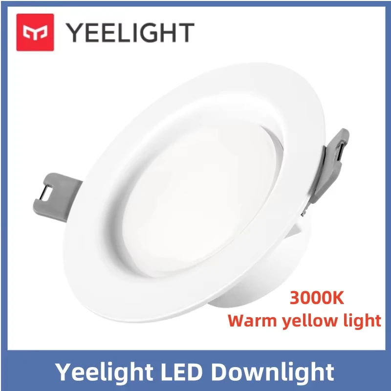 Yeelight LED 다운라이트 따뜻한 흰색/따뜻한 노란색 좋은 조명 효과 설치가 용이함 5W 저전력 소비 400 루멘 220V