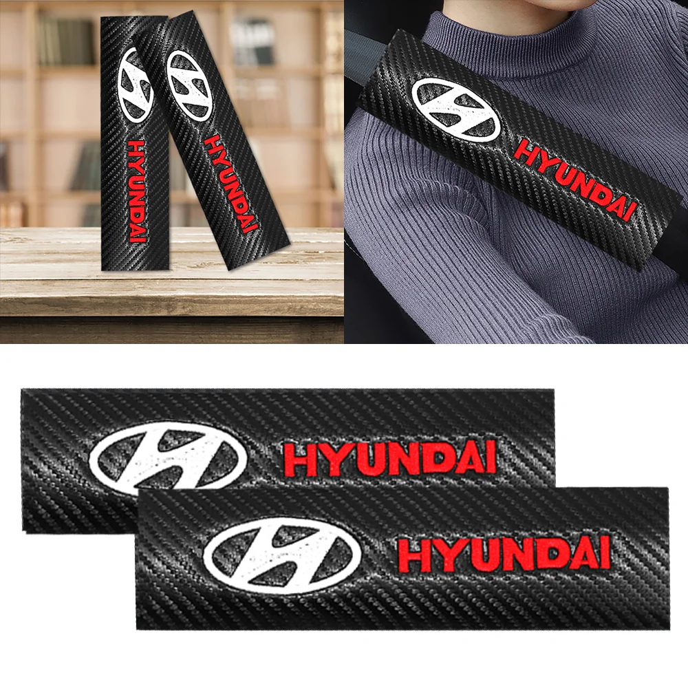 Наплечный ремень безопасности из углеродного волокна для Hyundai Santa Fe Sonata Solaris Azera
