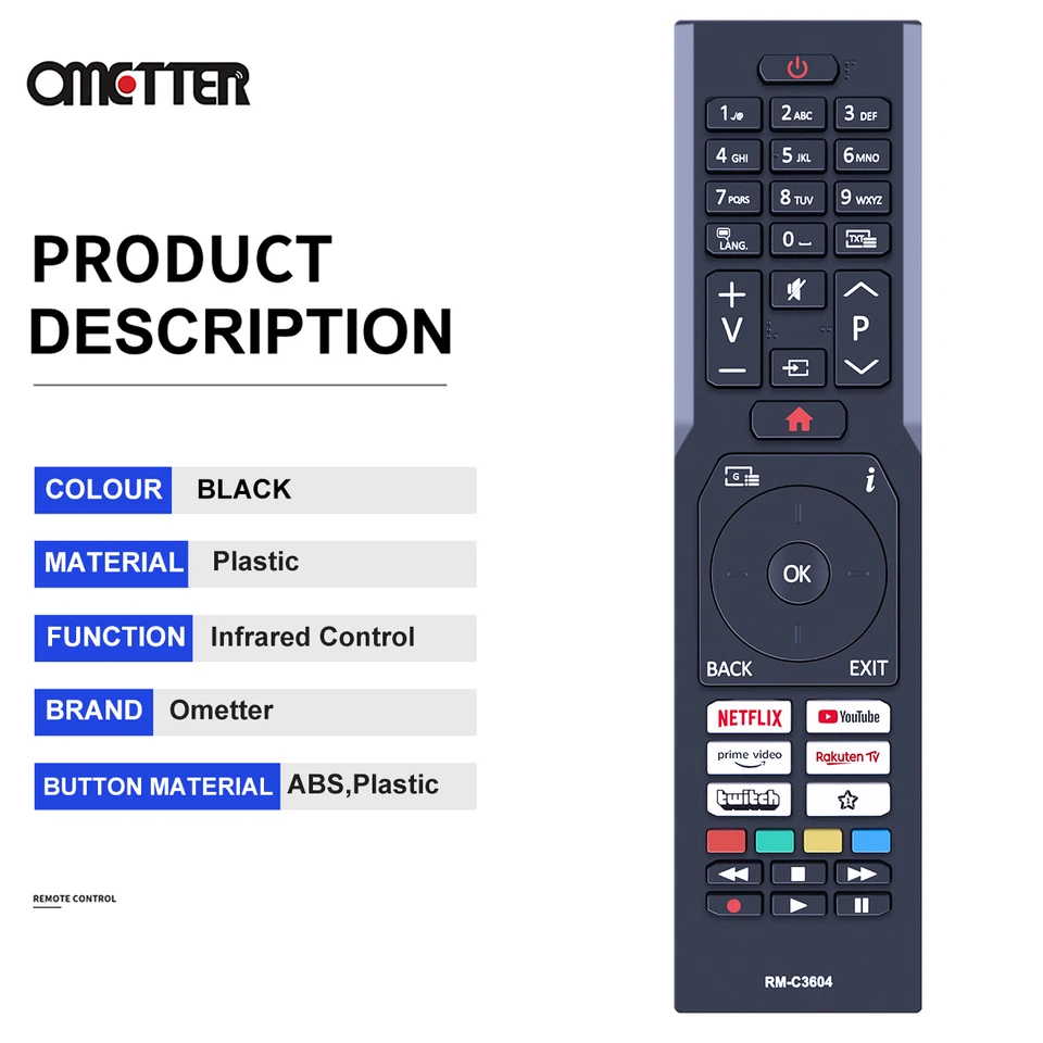 ALLIMITY RM-C2503 Telecomando Sostitutivo Per TV JVC - Compatibile Con LT-32DB1BU, LT-26DB1BU E Altri - 6