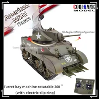 Coolbank Stuart M5a1 Military Simulation Toy Model Light Tank Military Vehicle Remote Control Tracked Tank Sound And Light Toy 1