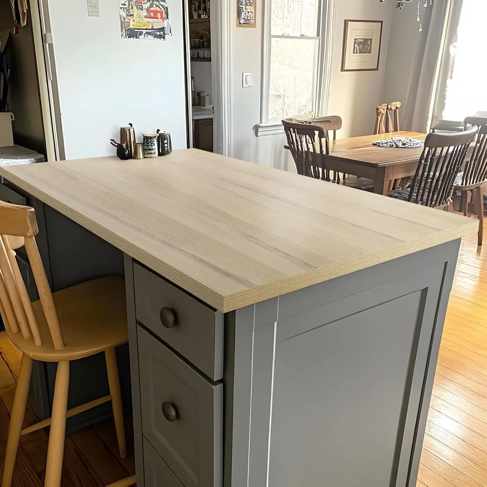 "48x26 inch single-piece solid wood desk surface for adjustable height workstations, ideal for dual or l-shaped desks, suitable