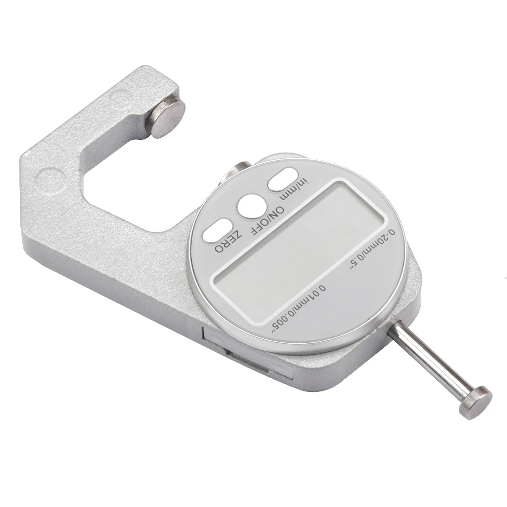 Enhanced Digital Display Thickness Gauge - Zinc Alloy Electronic LCD Micrometer for Precise Wall Measurement