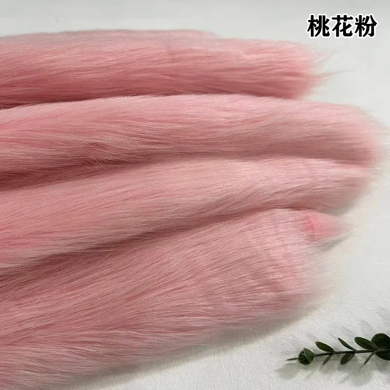 핑크 레드 화이트 그레이 블랙 컬러 모조 여우 모피 패브릭 50*50CM DIY 바느질 코트 Homedecor 베개 가짜 모피 패브릭