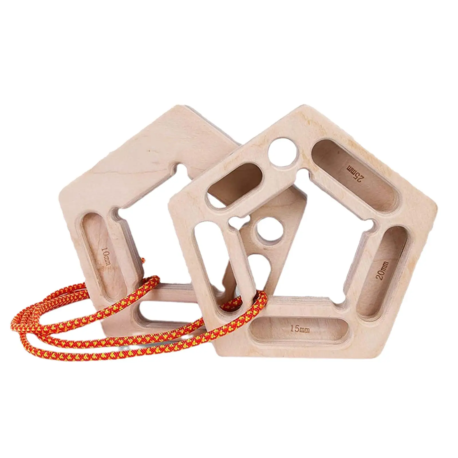 Tabla De Entrenamiento De Escalada (Hangboard) De Madera - Portátil, Con Cuerda, Para Principiantes Y Expertos