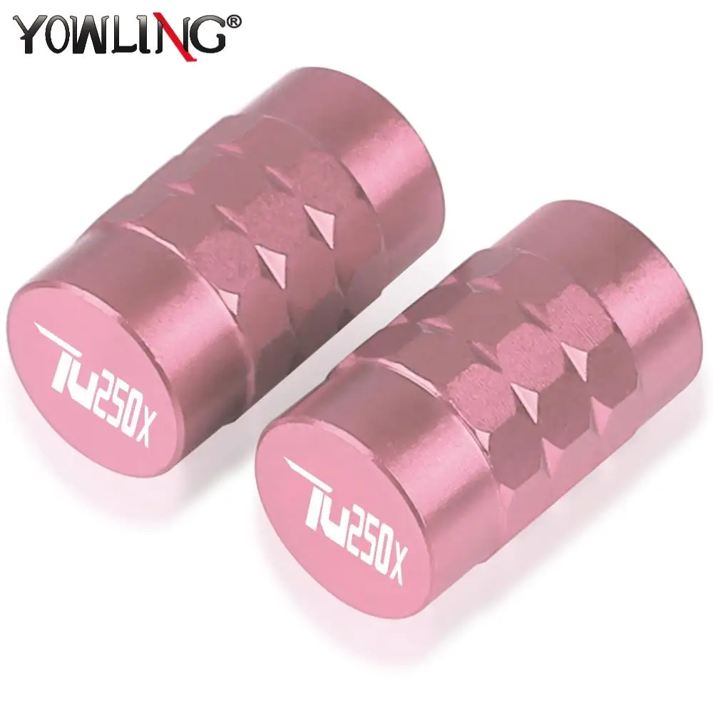 

For SUZUKI TU250X TU 250X 250 X 2009-2015 2016 2017 Motorcycle Accessories CNC Wheel Tire Valve Cap Tyre Rim Stem Airdust Covers