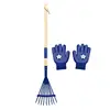 Small Garden Rake For Kids Wooden Handle Garden Leaves Rake Kids Lawn Rakes With Detachable Wooden Handle For Outdoor 1