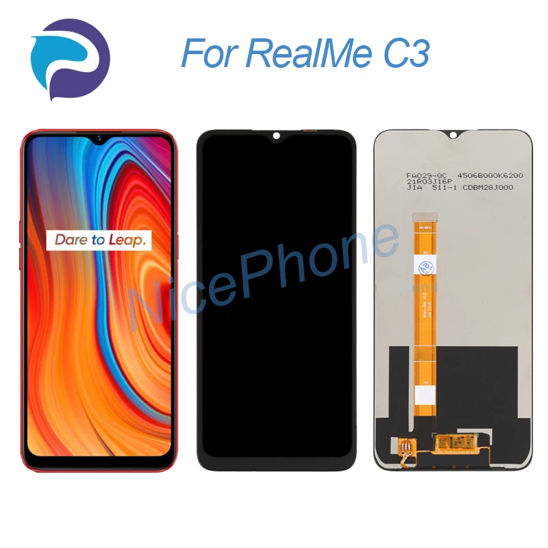 

ЖК-дисплей для RealMe C3, сменный сенсорный экран с дигитайзером RMX2027, RMX2020, RMX2021 1600*720 для RealMe C3, ЖК-дисплей