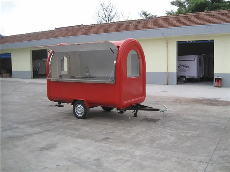 Mobile KN-280B hotdog food cart truck for sale ghana trailer usa with shipping by sea