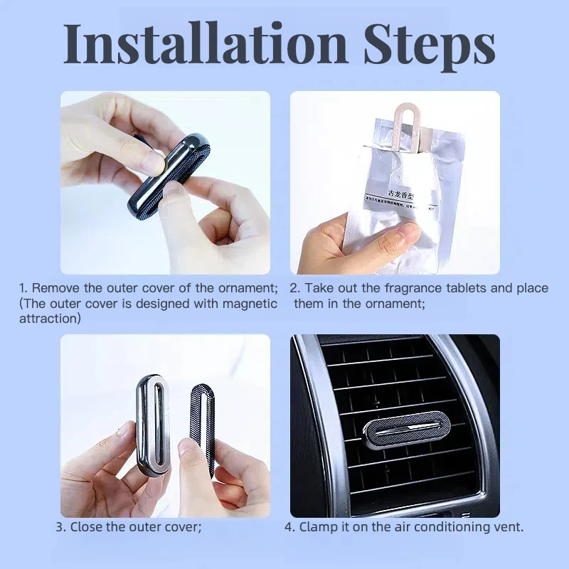 Personalized Styling Car Fragrance Suitable For Men and Women Compact Car Interior Decorations Long-lasting Air Freshener