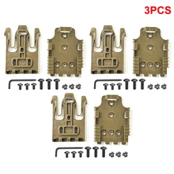 Quick Locking System Kit with Receiver Plate Platform and Holster Locking Fork - 3PCS Set (3PCS TAN)