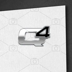 Premium Car Metal Logo Badge Steering Wheel Decal - Sleek Emblem Sticker Accessory (C)