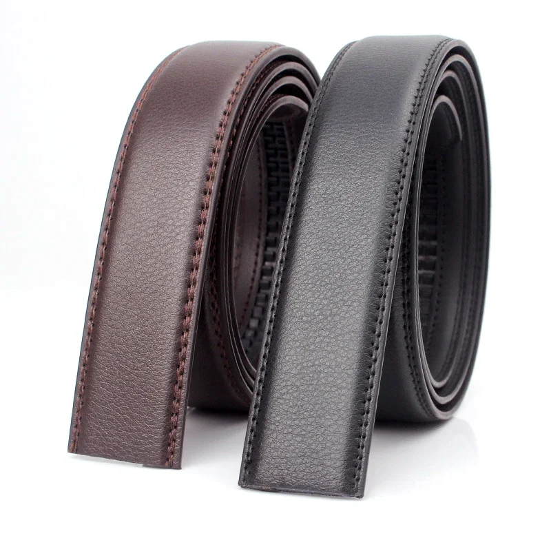 Large Plus Size Belt No Buckle Automatic Buckle PU Leather Belts Men Women 3.5cm 130 140 150 160 170cm waist belt,mens belt,pu leather belt