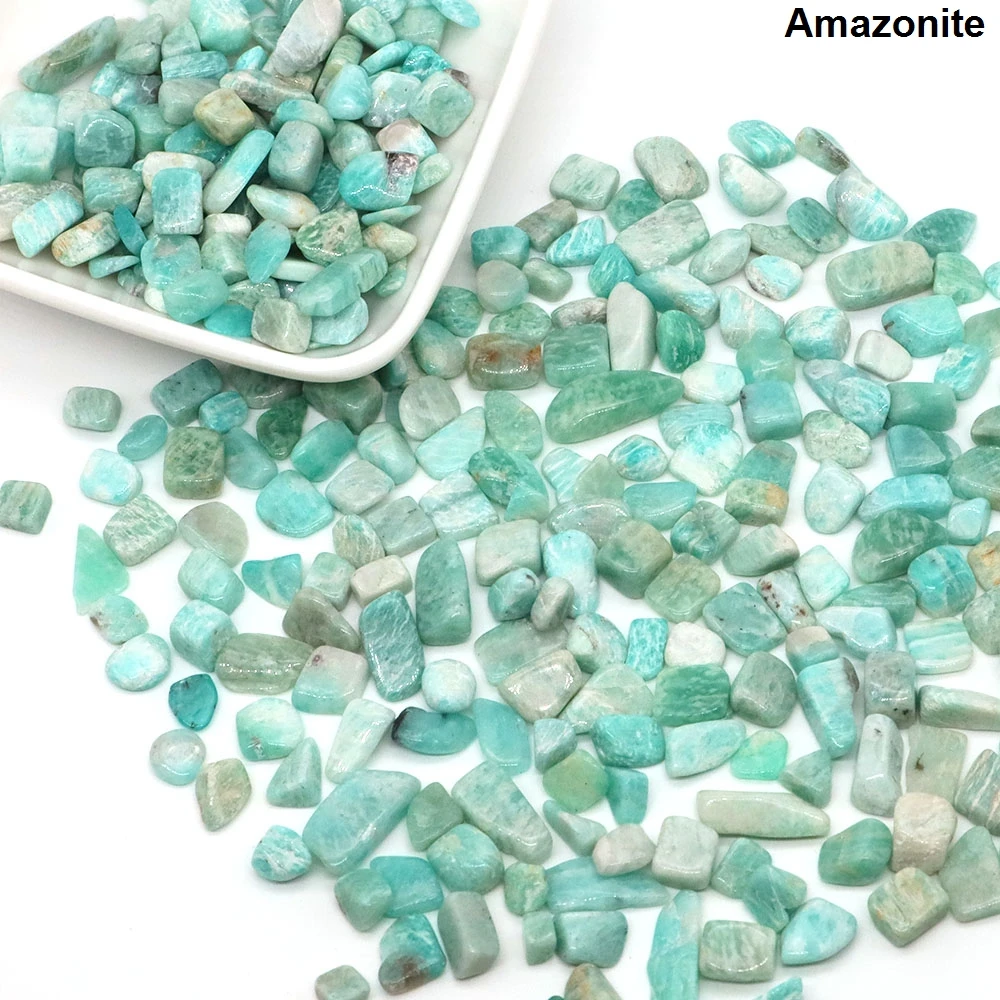 Blue Turquoise Quartz Healing Crystal Chips for Home Decor and DIY Crafts