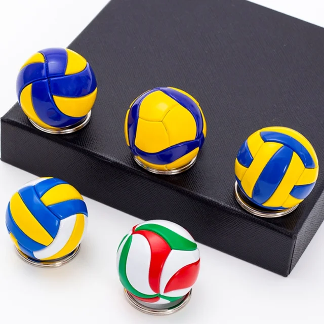 Tandem Sport Volleyball Key Chain-Mini Volleyball On Key Ring for Backpacks,Gym Bags,Purses