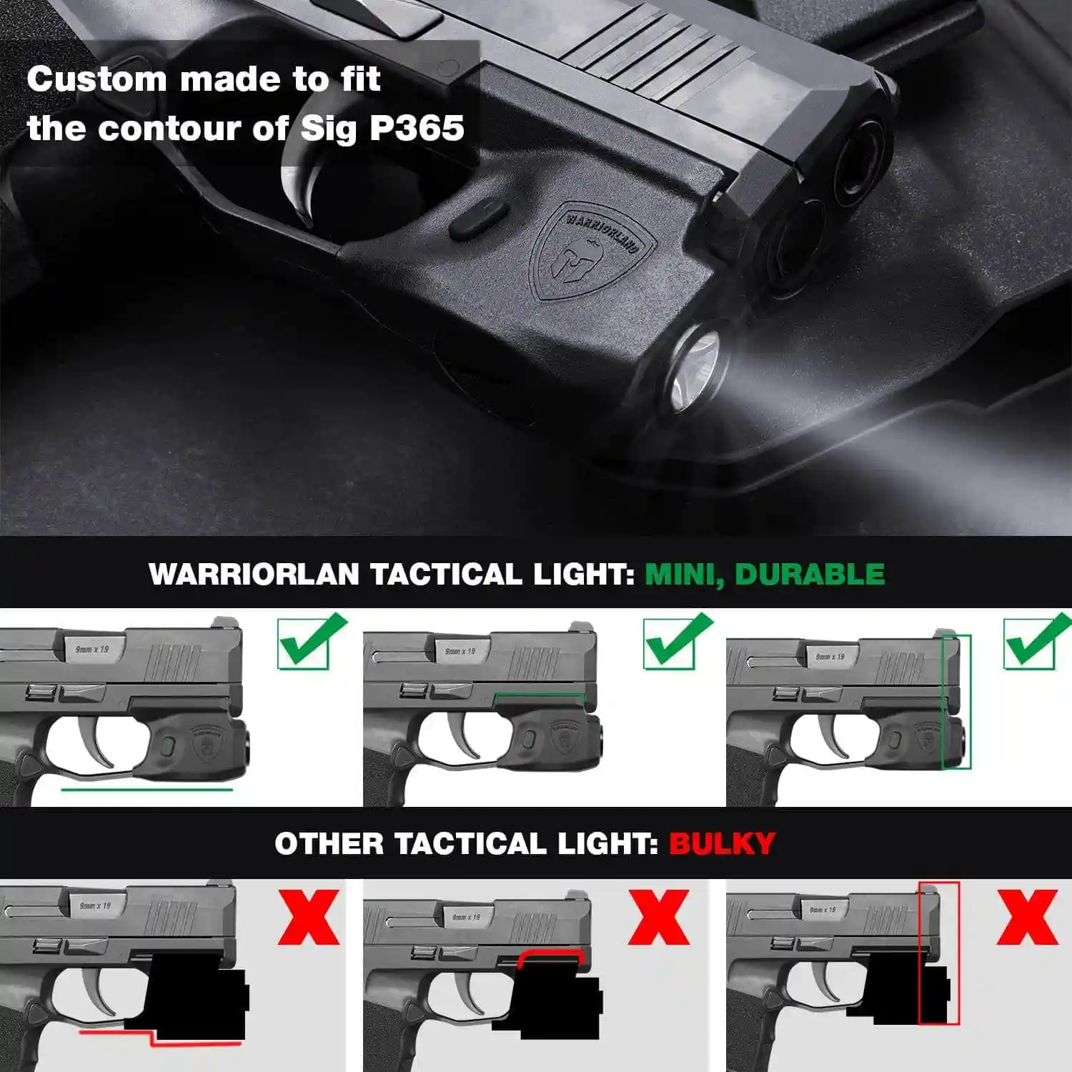 Rail Mounted Tactical Light For Sig Sauer P365 Sig P365xl / P365 Sas W/tlr-6 - Weapon Lights - AliExpress
