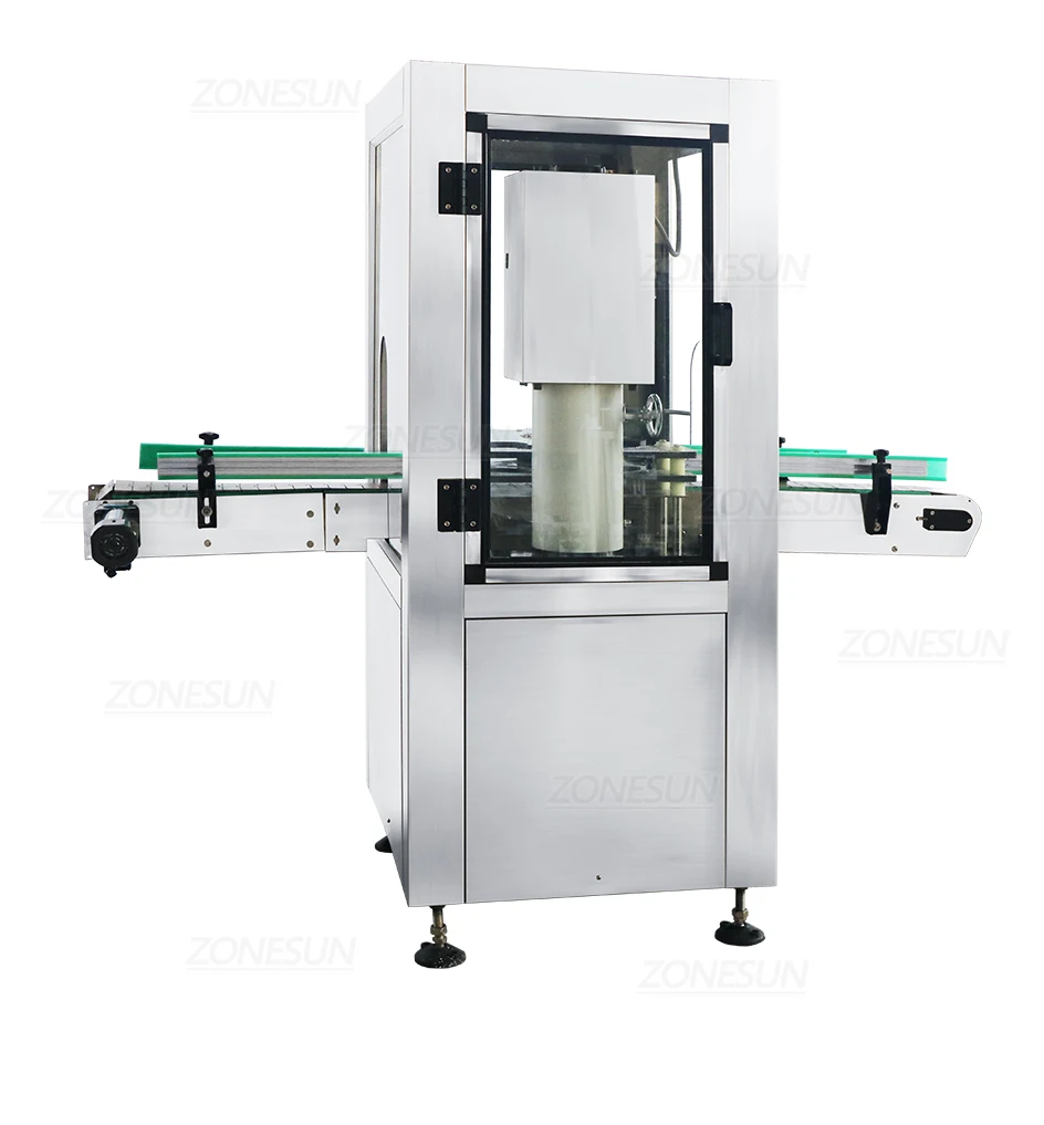 ZONESUN ZS-CSM1Automatic Bottle Sealing Machine PVC Thermoplastic Film Aluminum Foil Heat Shrinking Wrapping Packing Machine