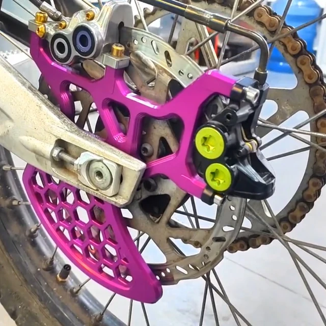 Image showcasing Electric Bike Caliper Protector Black Front Brake Caliper Guard For ...