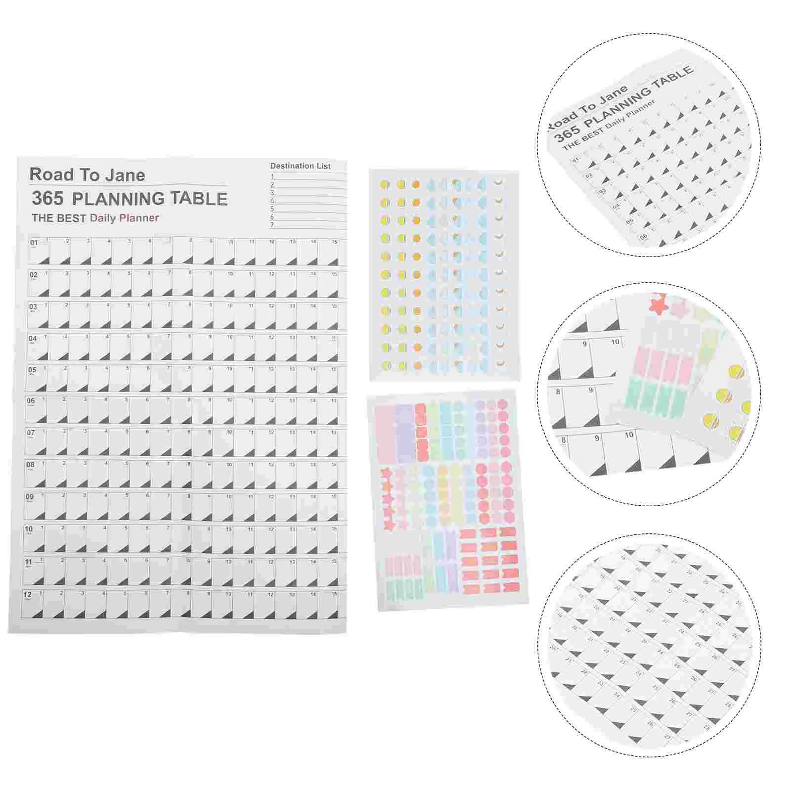 

Блочный календарь для стола, новый годовой ежедневный планировщик, листовой бумажный ежедневный план, годовой подвесной Еженедельный планировщик