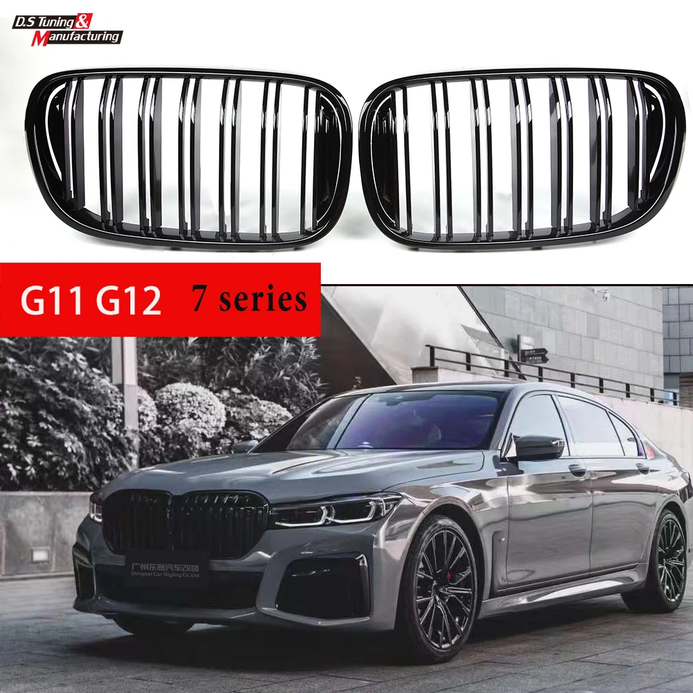 Car Front Bumper Kidney Hood Grille Replacement For BMW 7 Series G11 G12  2015-2019 730i 740i 750i 740e 725d 730d Racing Grills