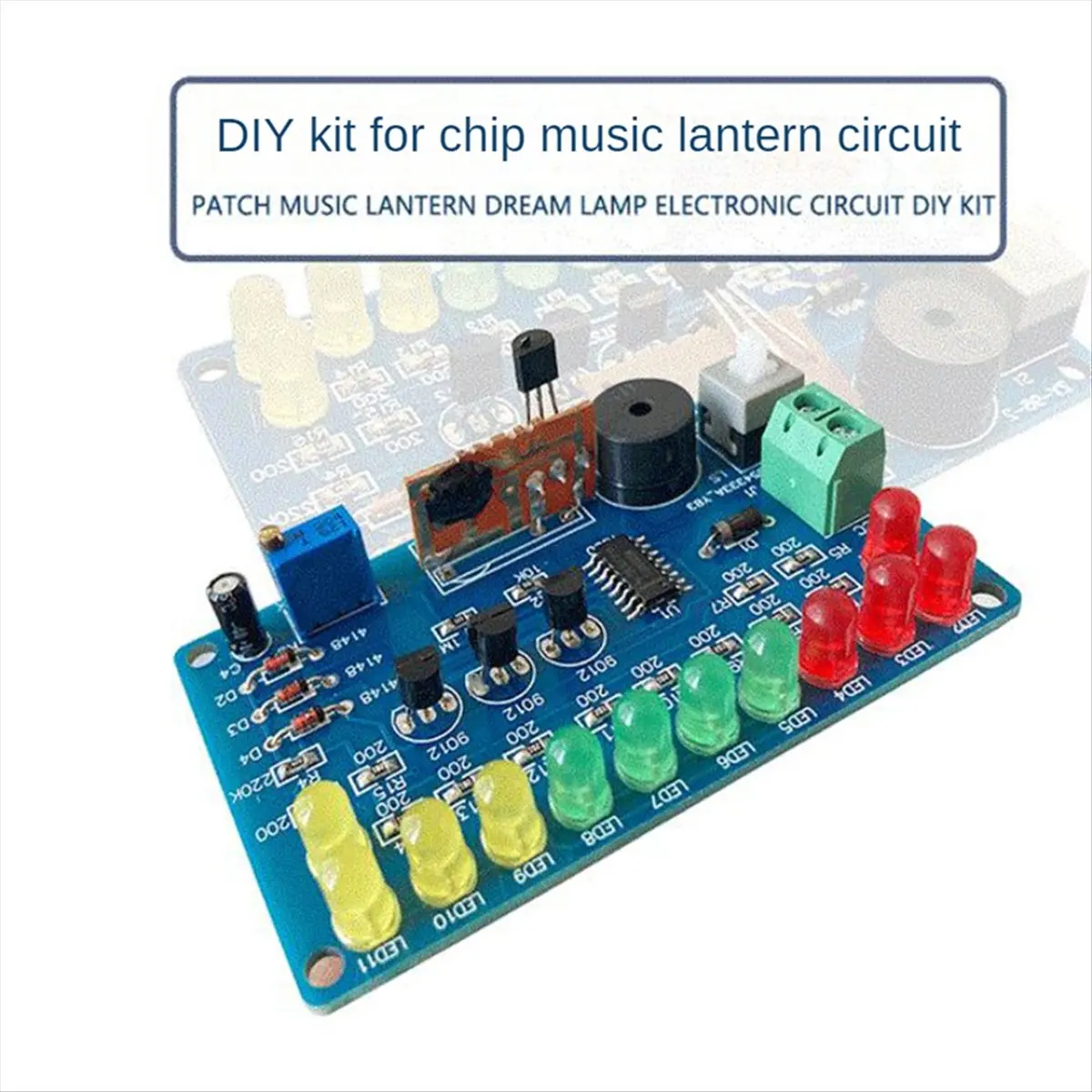 A003 CD4060 SMD 뮤직 랜턴 회로 키트 뮤직 라이트 회로 기판 전자 DI..