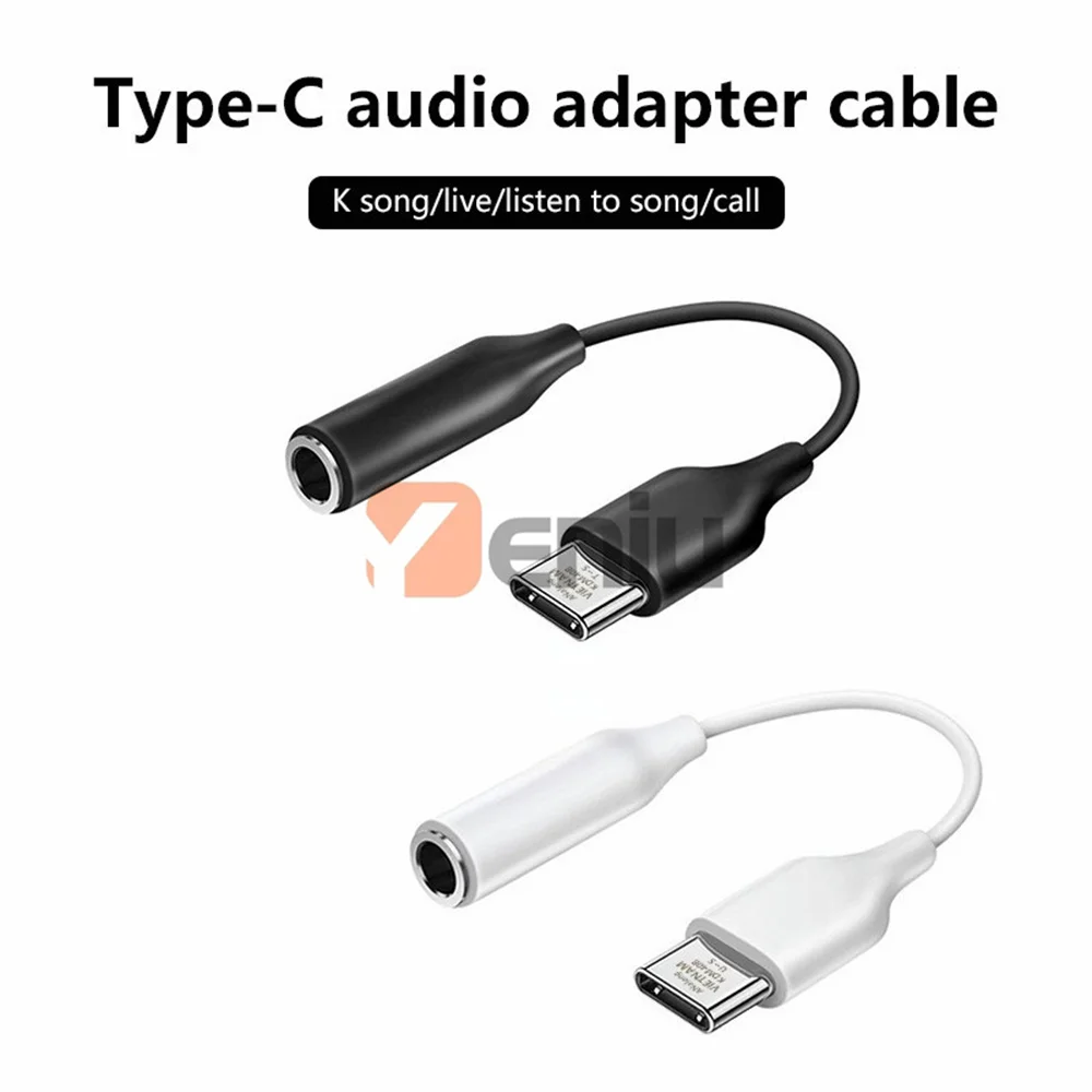 

50pcs Type C to 3.5mm jack Audio Cable Earphone Converter for Samsung Galaxy S20 S21 S22 S23 Utral USB C to 3.5 Adapter cable