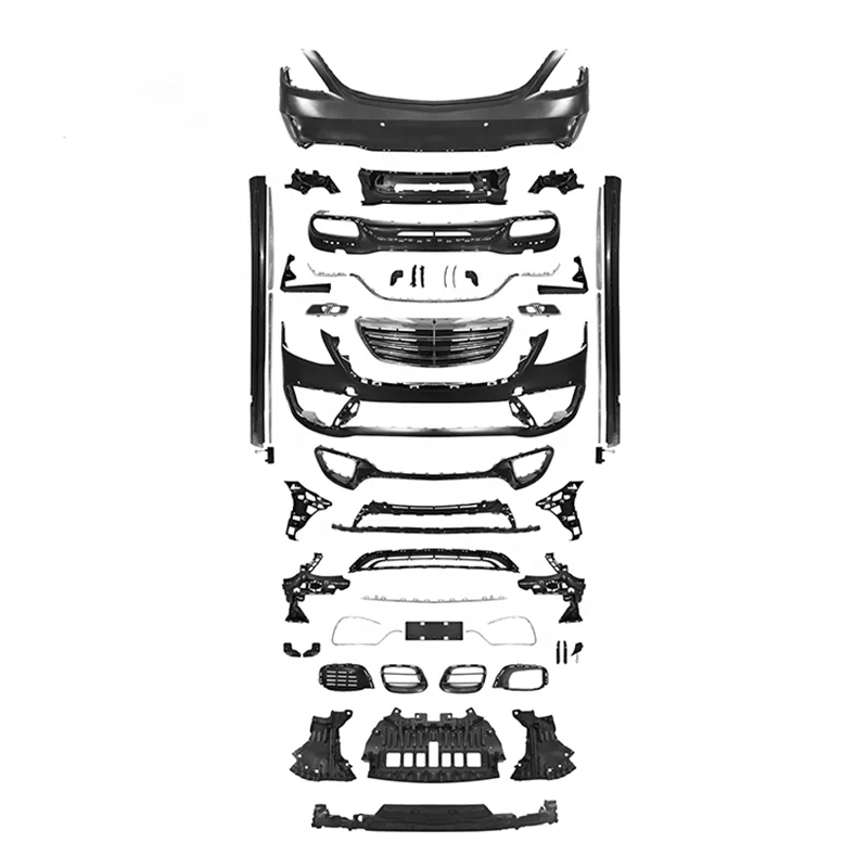 

Auto Car Parts for Mercedes-Benz W222 to S63 AMG PP Bumper Body Side Skirt Grille2014-2020