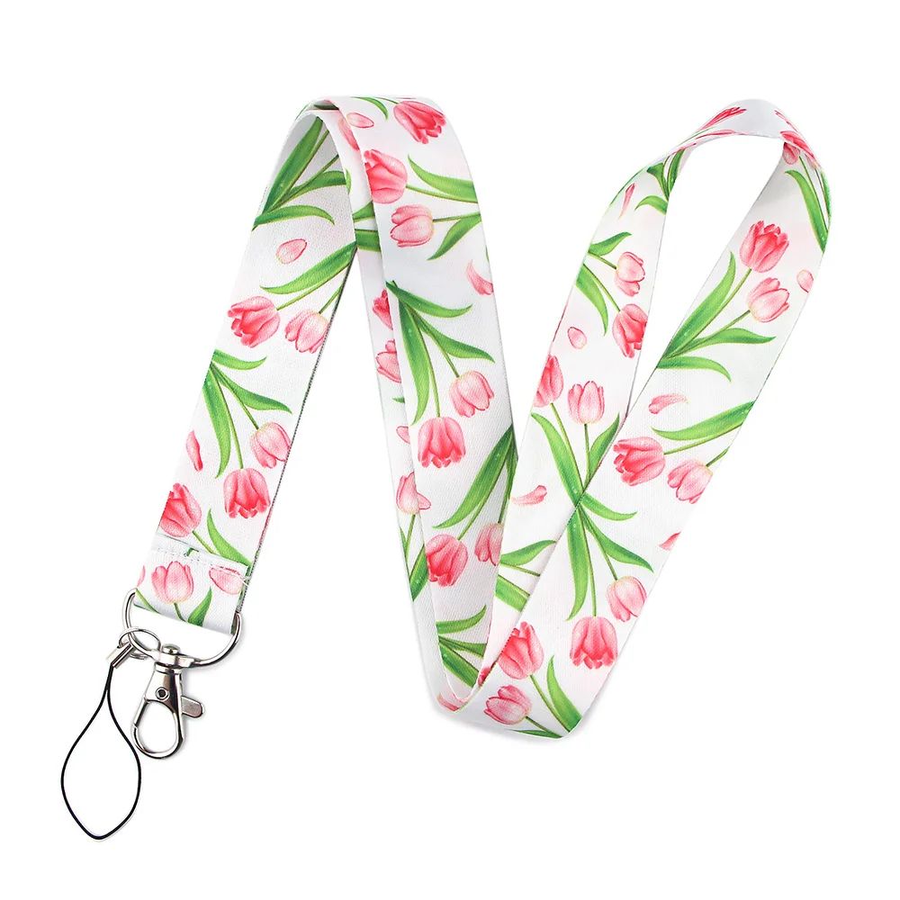Chic Art-Inspired Lanyard with Badge Holder & Charm Accessories - Perfect