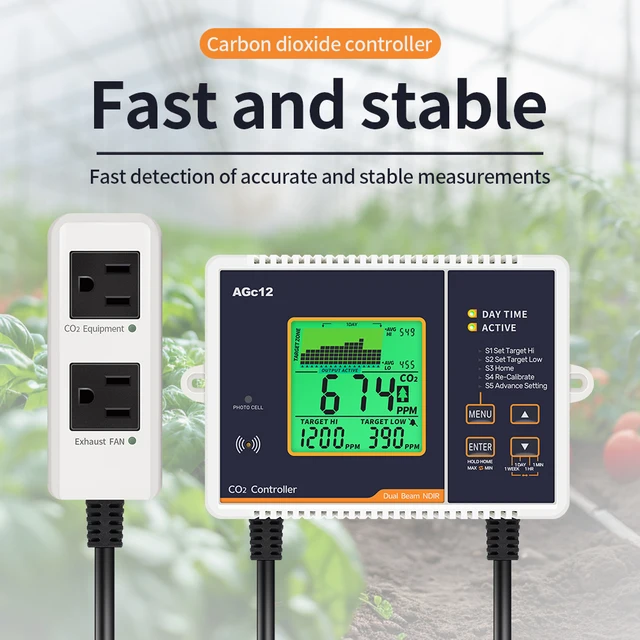 【新品】CO2 コントローラー 二酸化炭素制御 昼夜検知 新品】CO2 コントローラー 二酸化炭素制御 昼夜検知