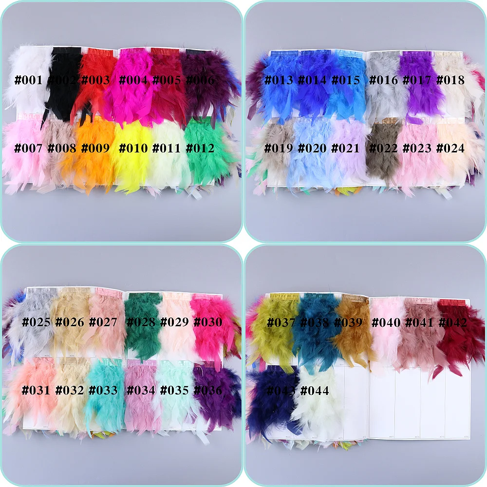 2m Fluffy Turkey Feathers Trim Marabou Tassel Ribbon Fringe 10-15cm Diy Wedding Party Dress Stage Home Juju Hat Decoration 2